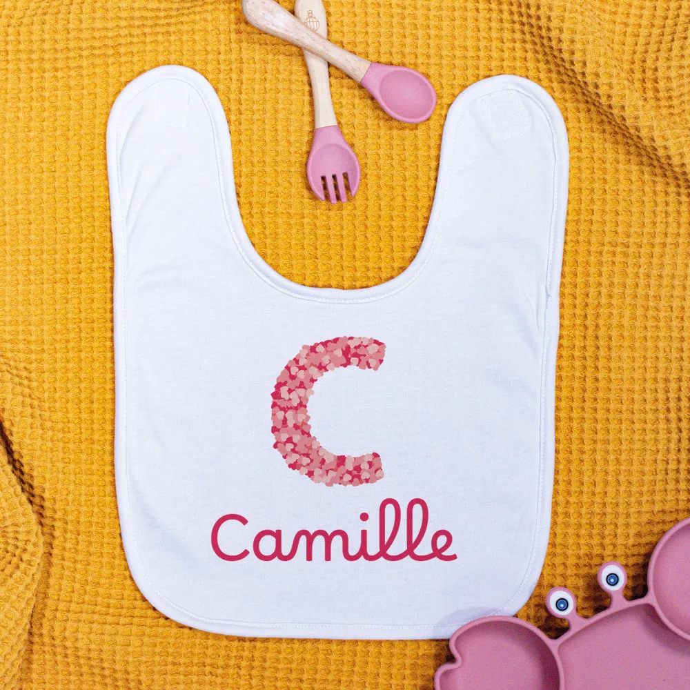 Lätzchen Baby Initial zum Personalisieren