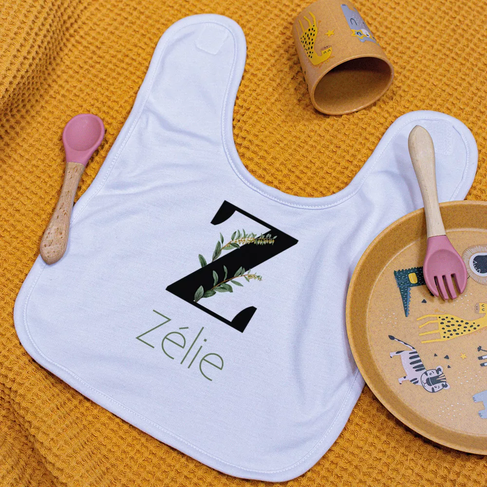 Lätzchen Baby Initial zum Personalisieren