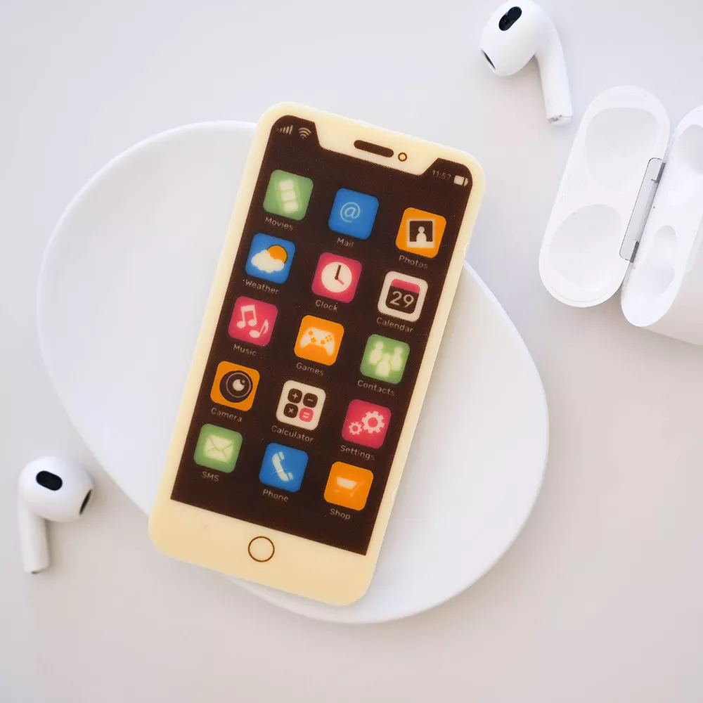Smartphone aus weißer Schokolade 40 g