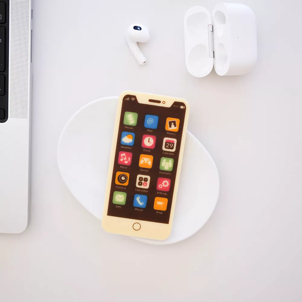 Smartphone aus weißer Schokolade 40 g
