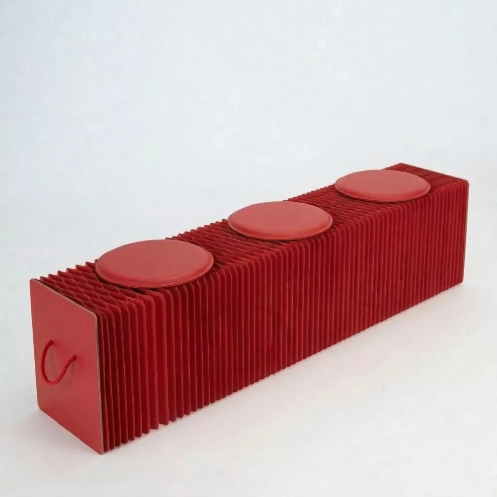 Klappbare Kraftbank 150 cm Rot