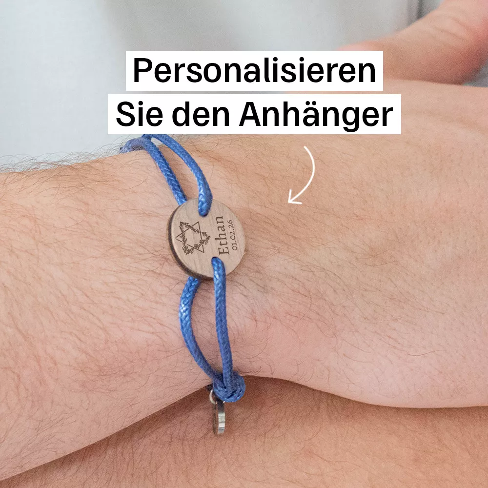Personalisierbares Bar-Mizwa-Armband