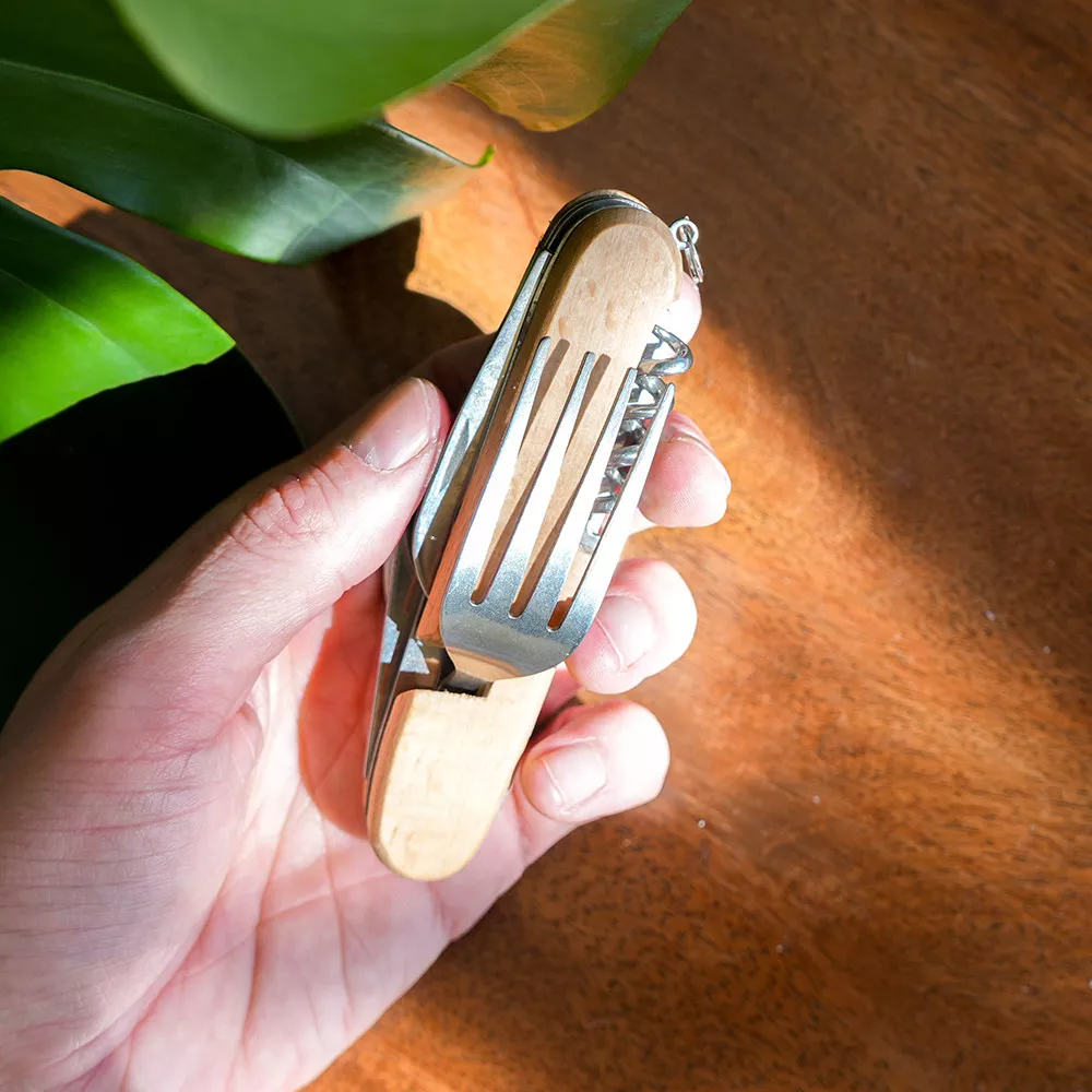 Personalisierter Camping-Taschenmesser mit Initialgravur