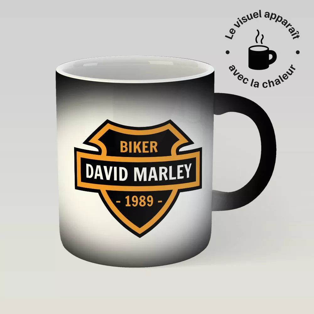 Personalisierbarer Motorradfahrer-Becher