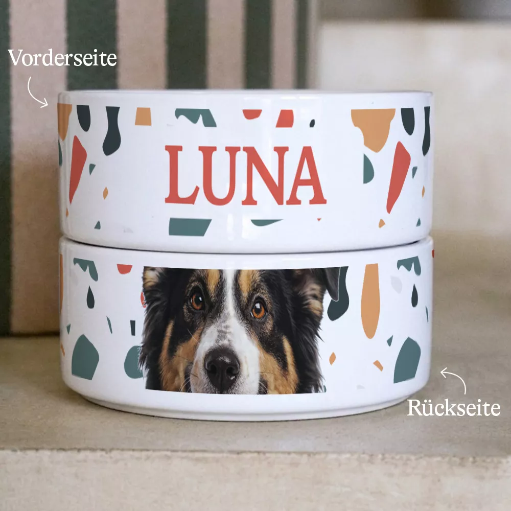 Hundenapf und Katzennapf Foto zum Personalisieren