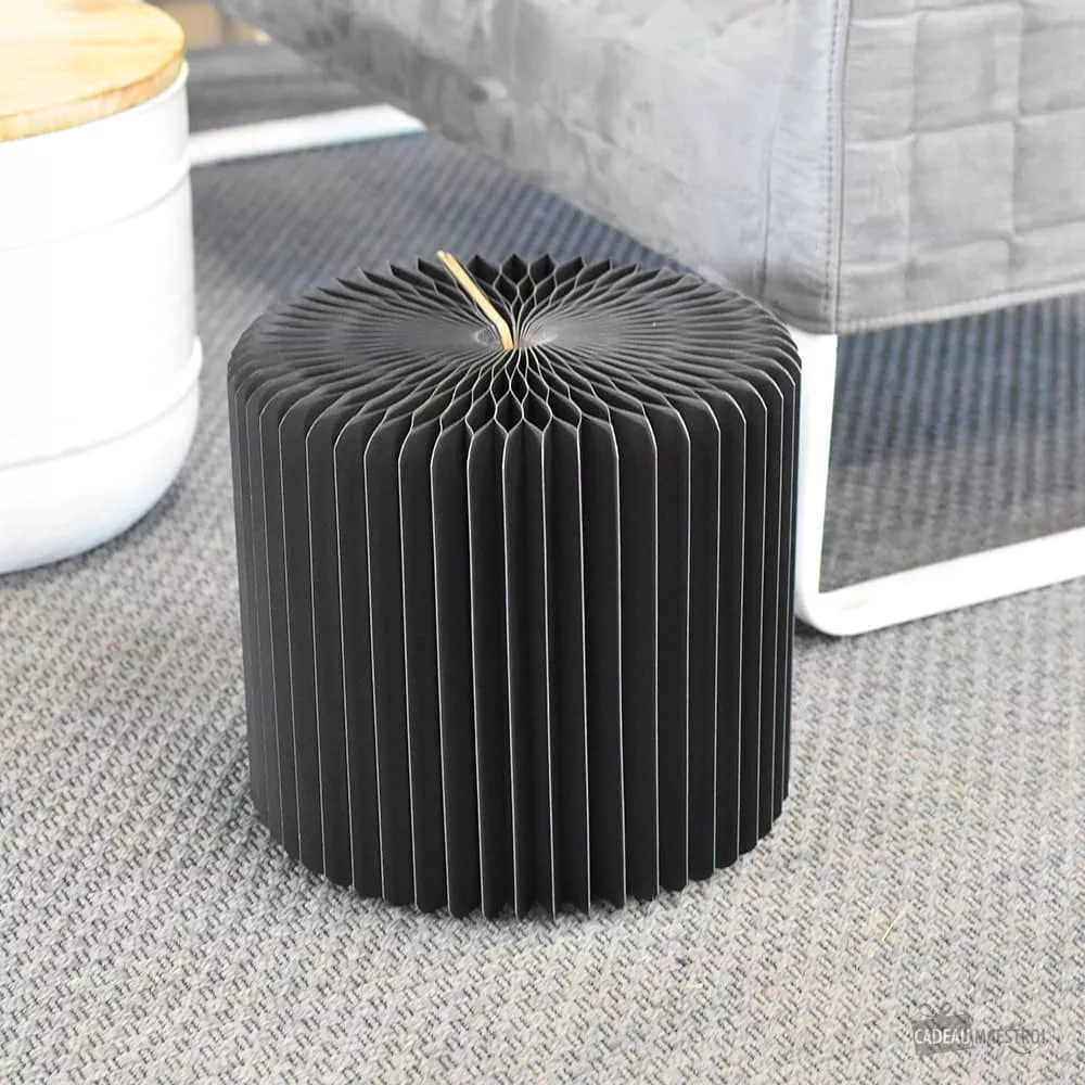Faltbarer Kraftpapier-Hocker Schwarz 28 cm