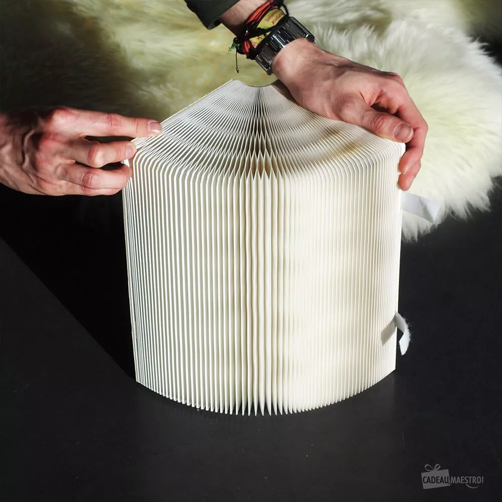 Faltbarer Kraftpapier-Hocker Weiß 28 cm