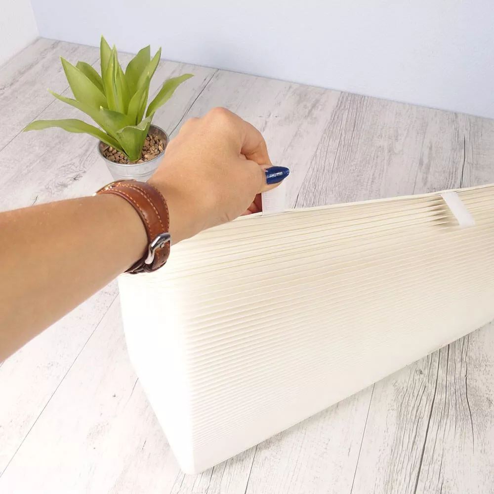 Faltbarer Kraftpapier-Hocker Weiß 28 cm
