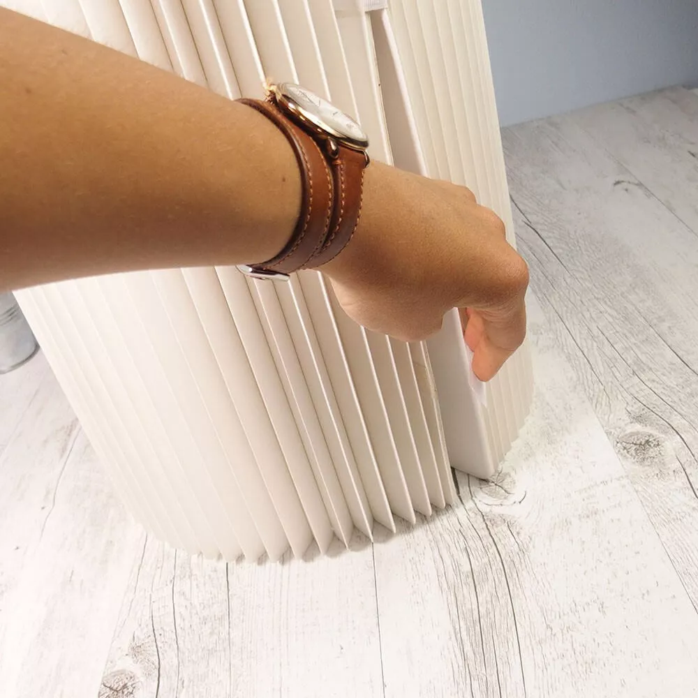 Faltbarer Kraftpapier-Hocker Weiß 28 cm