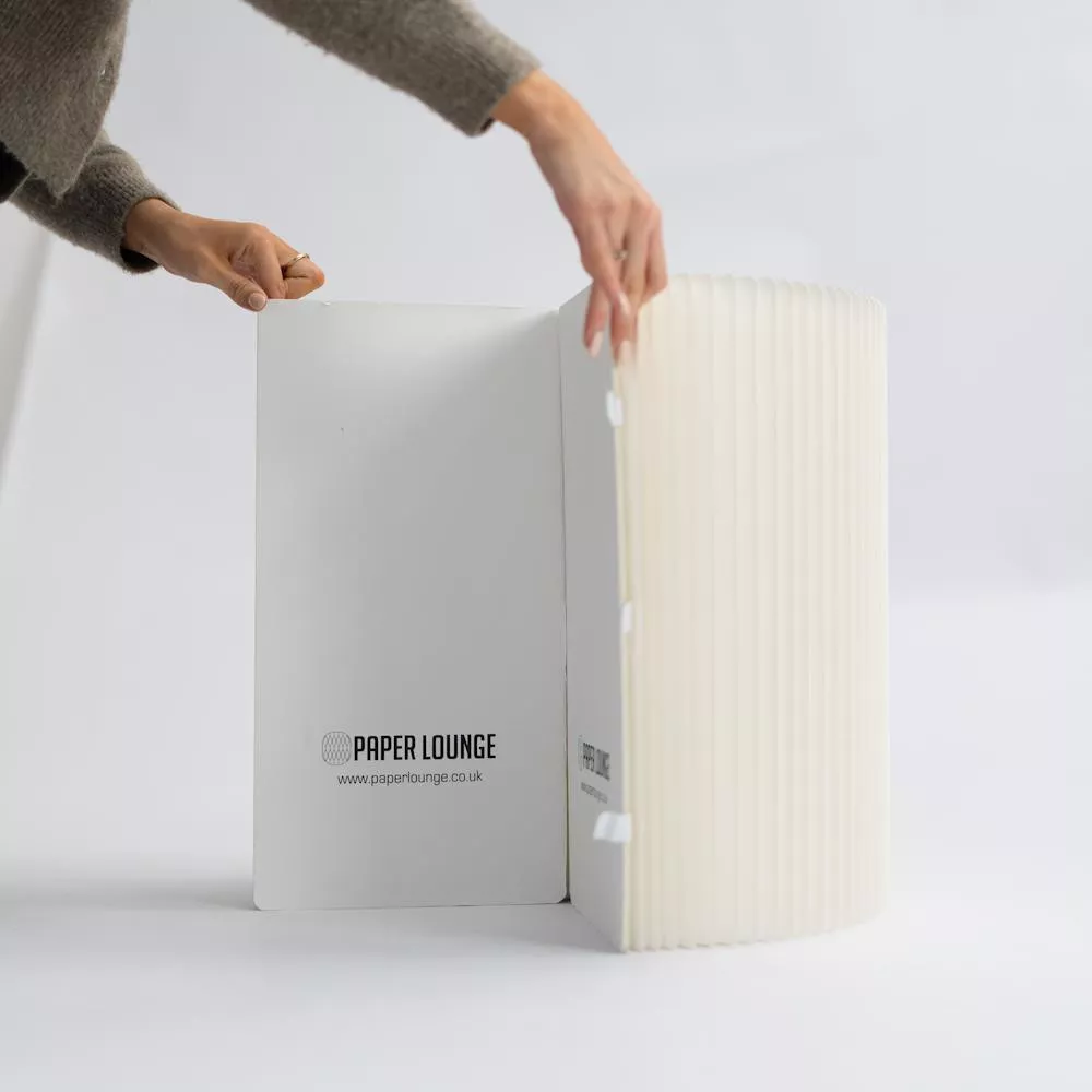 Faltbarer Kraftpapier-Hocker Weiß 28 cm