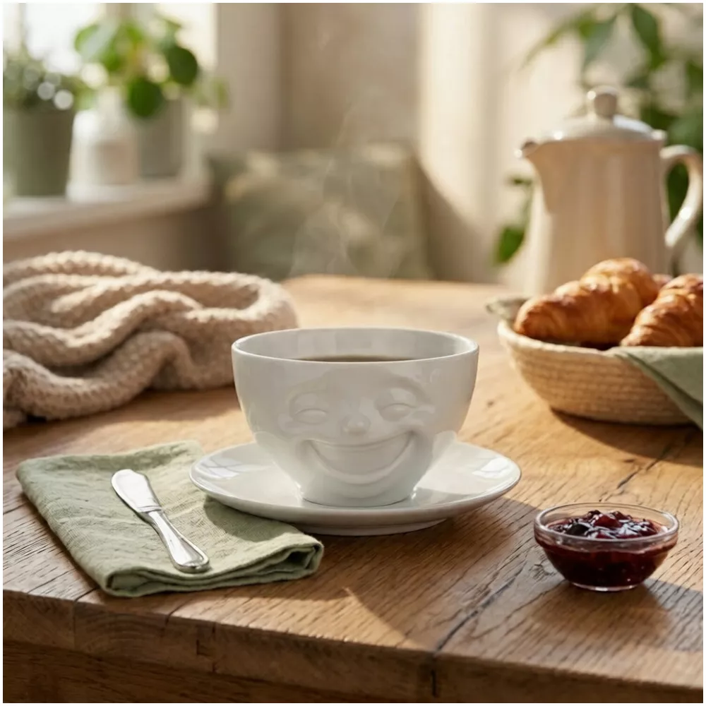 Kaffeetasse für gute Laune am Morgen