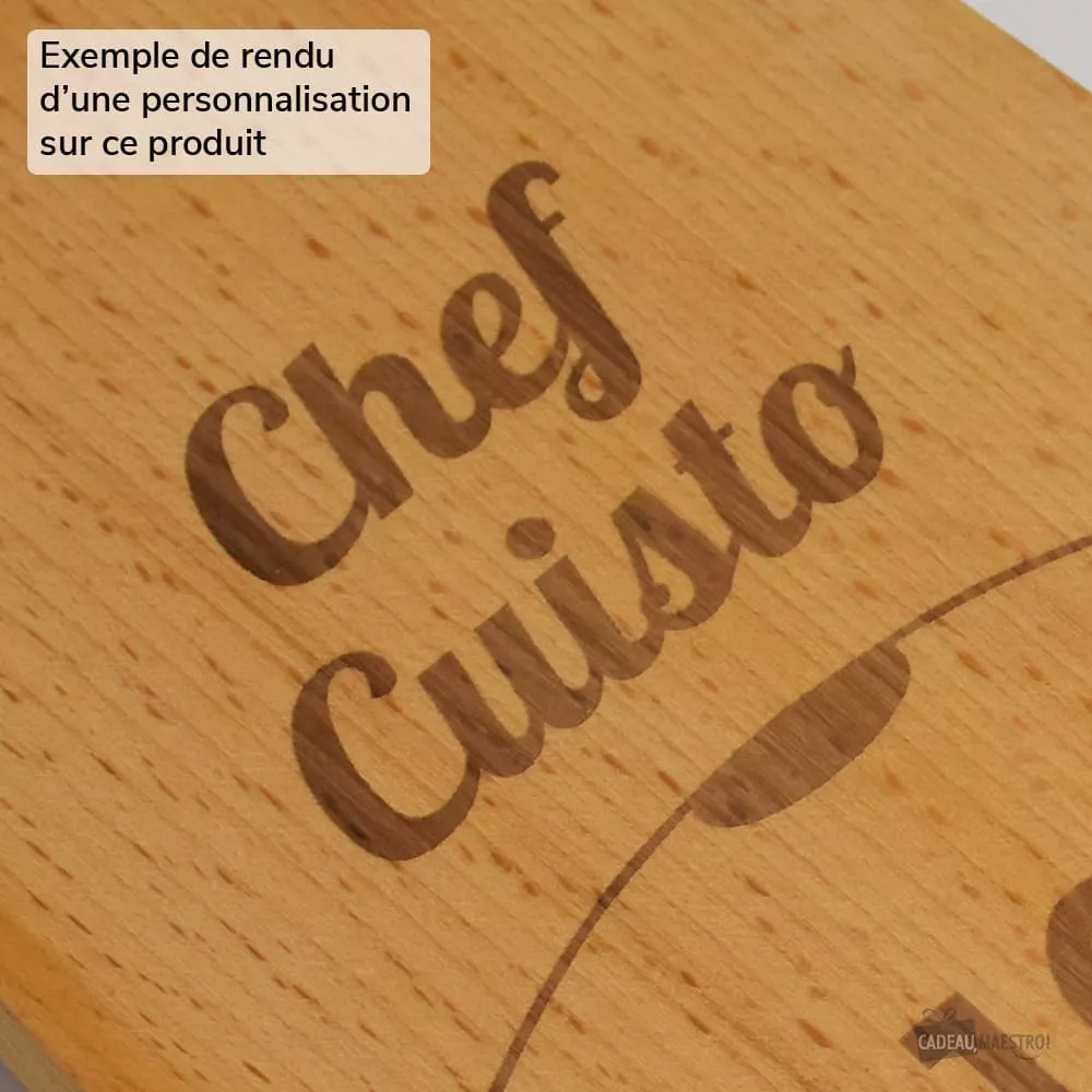 100 % personalisiertes langes Schneidebrett