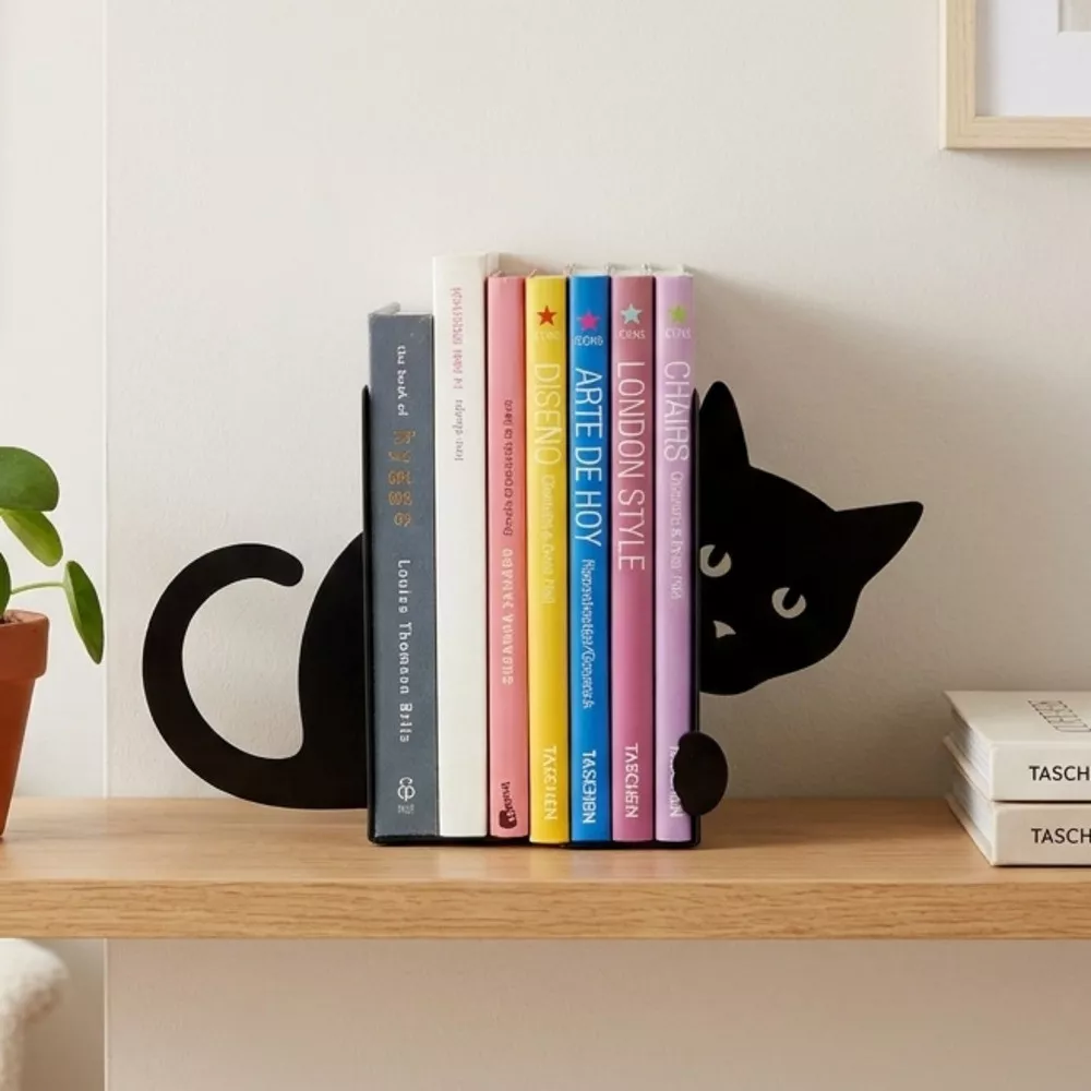 Buchstütze Katze