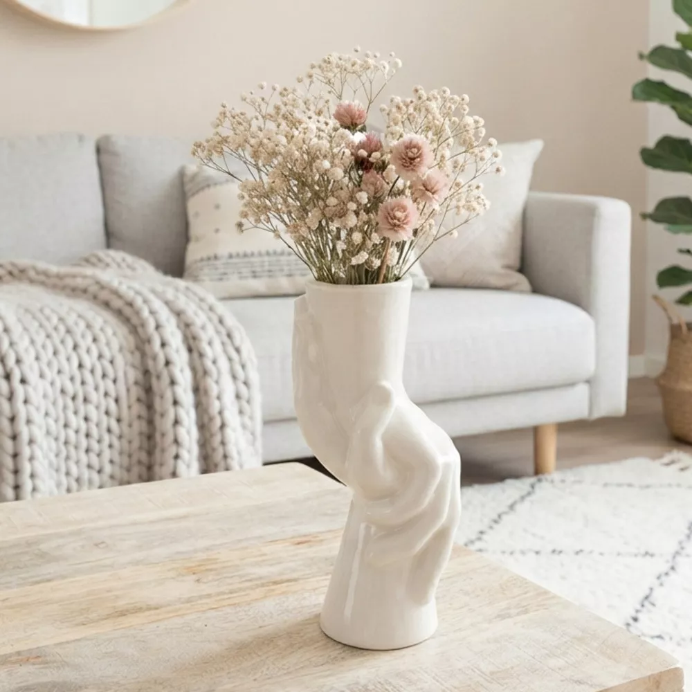 Vase Zwei Hände Die Florale Union