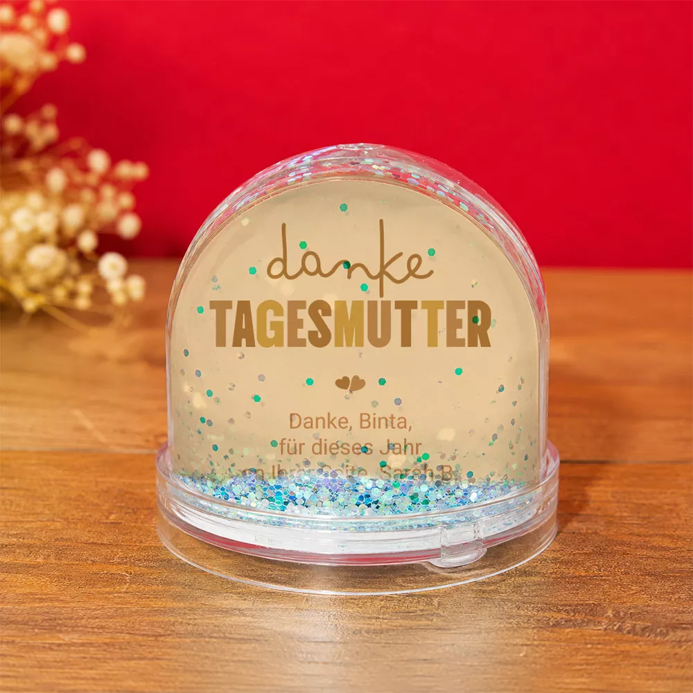 Schneekugel Nounou zum Personalisieren