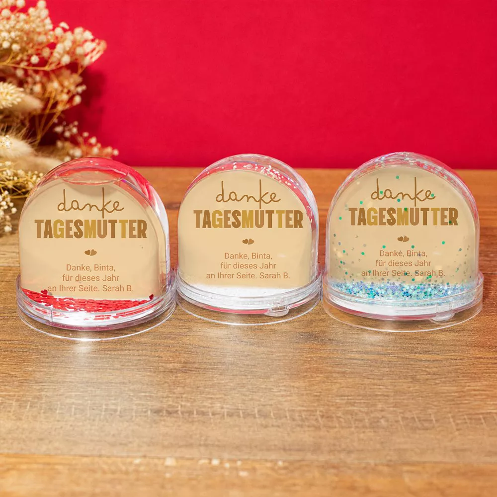 Schneekugel Nounou zum Personalisieren