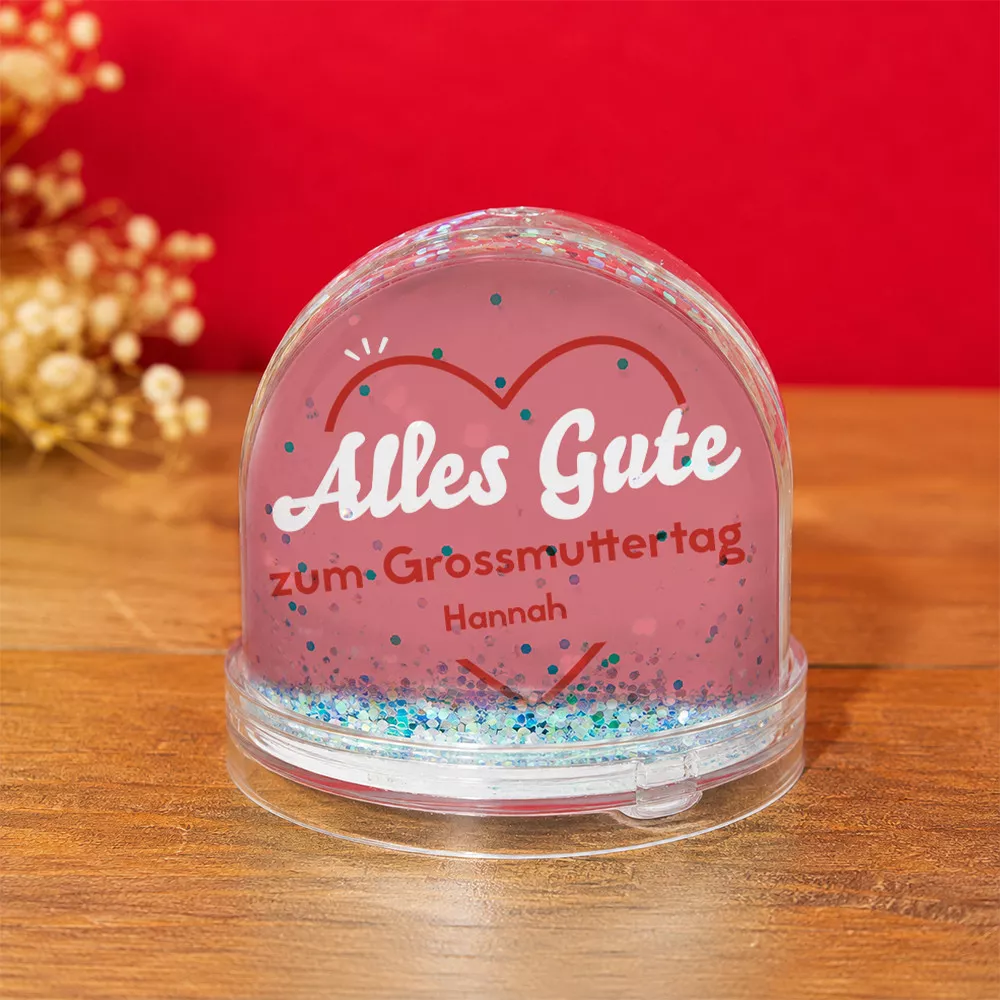 Schneekugel Alles Gute zum Geburtstag Anpassen