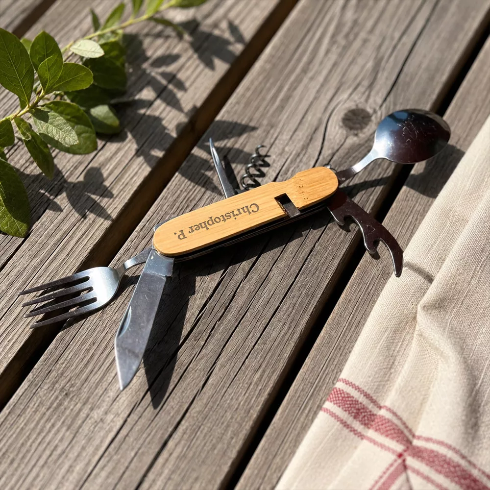 Personalisierbares Schweizer Taschenmesser Camping mit Name
