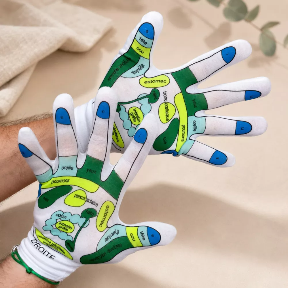 Handschuhe für die Reflexzonenmassage (x2)