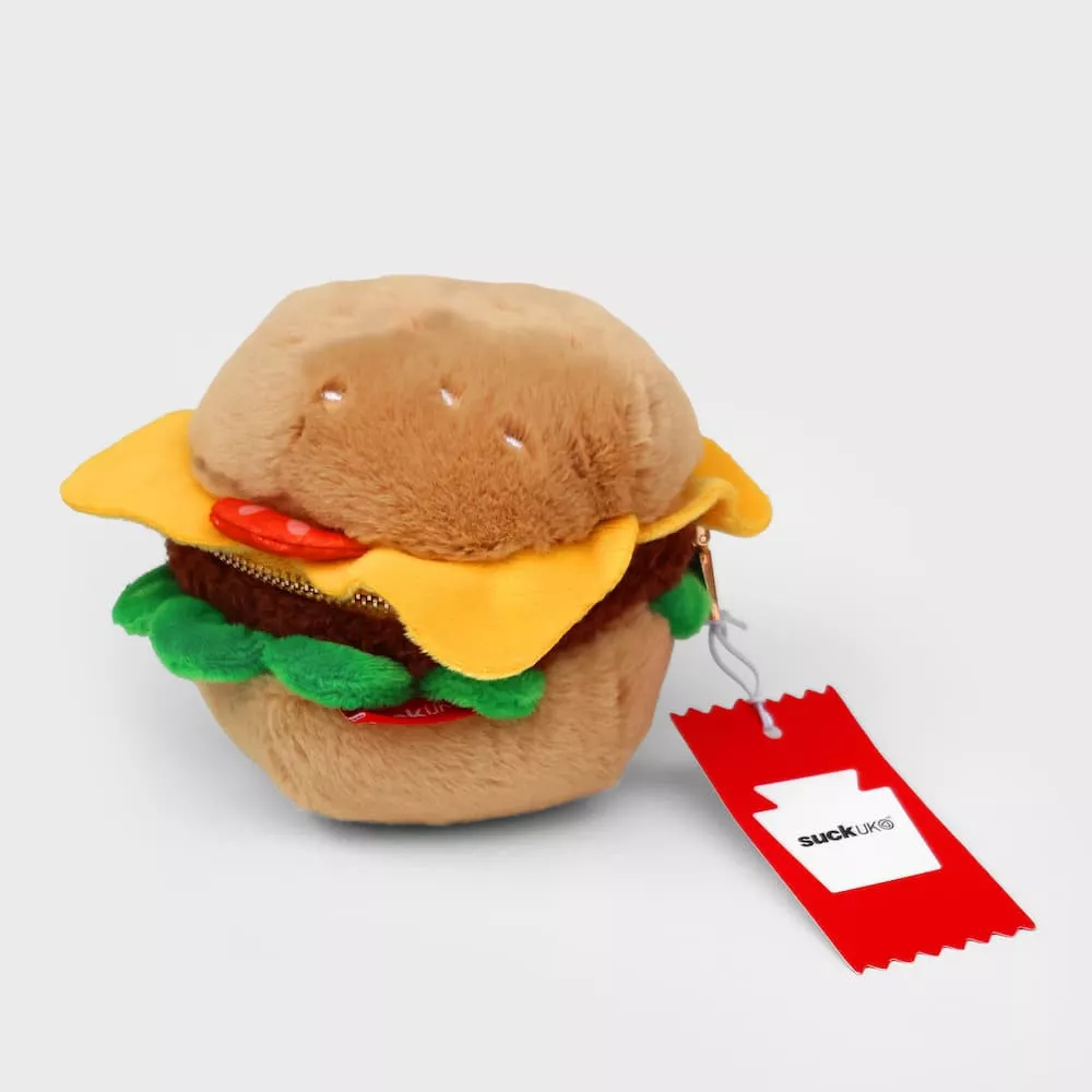 Plüsch-Burger-Etui mit Reißverschluss