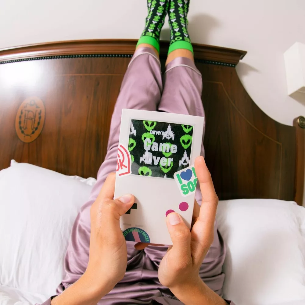Retro-Gaming-Socken Game Over