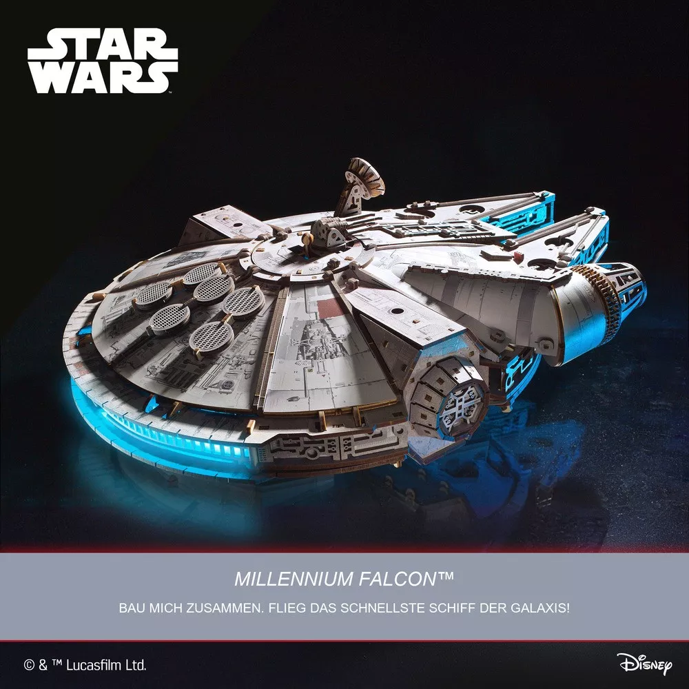 3D-Holzbausatz Millennium Falke Star Wars von Ugears