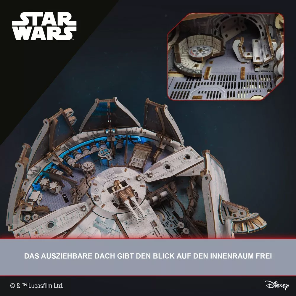 3D-Holzbausatz Millennium Falke Star Wars von Ugears