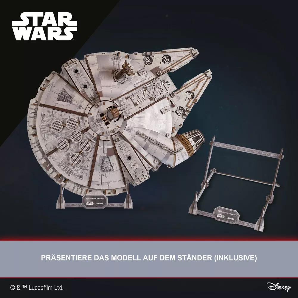 3D-Holzbausatz Millennium Falke Star Wars von Ugears