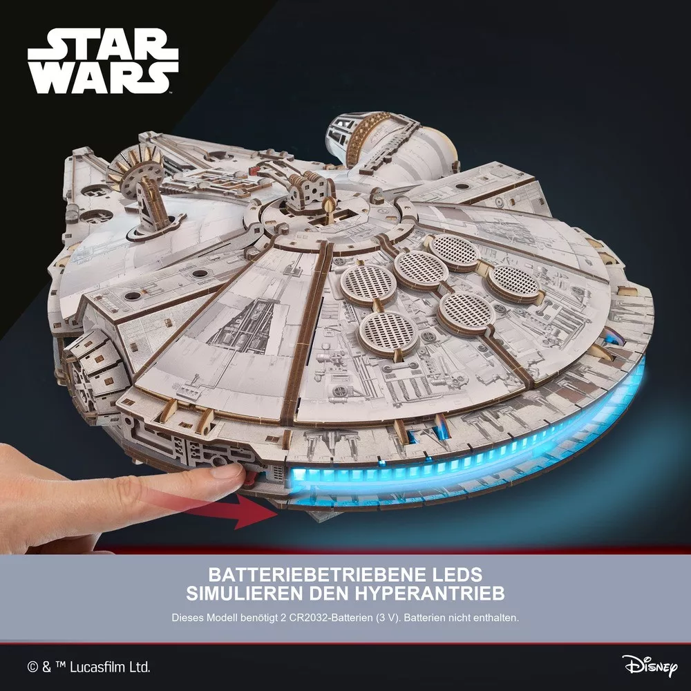 3D-Holzbausatz Millennium Falke Star Wars von Ugears