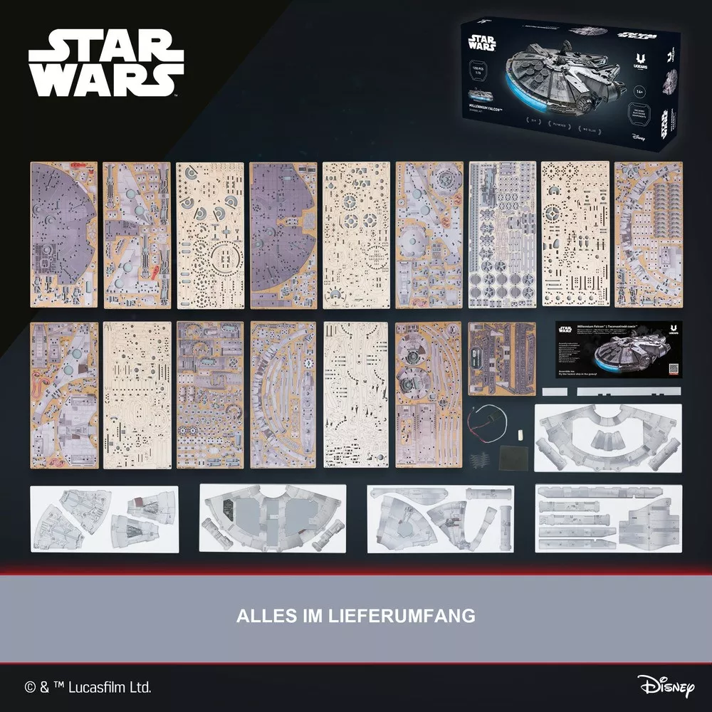 3D-Holzbausatz Millennium Falke Star Wars von Ugears