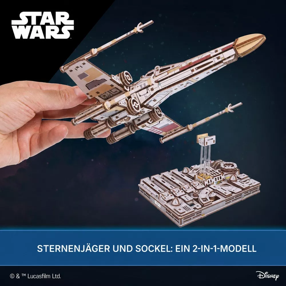3D-Holzmodell Luke Skywalkers X-Wing Star Wars
