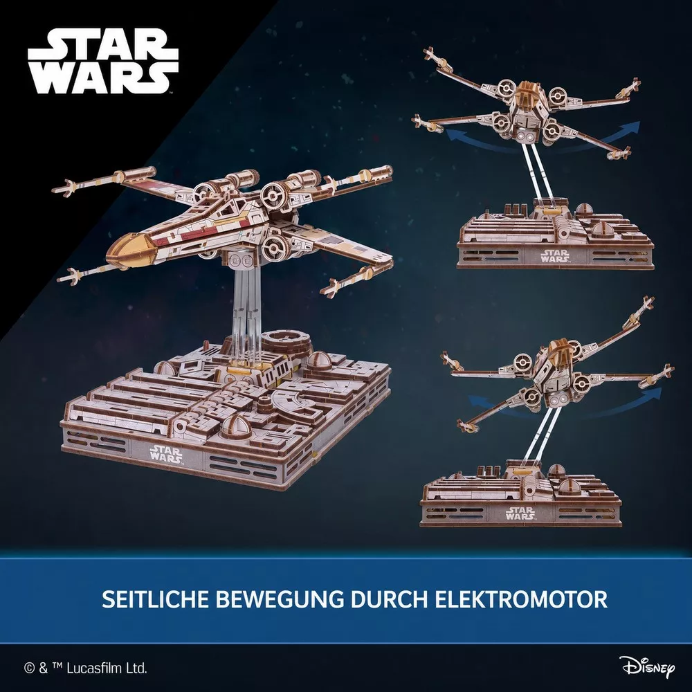 3D-Holzmodell Luke Skywalkers X-Wing Star Wars