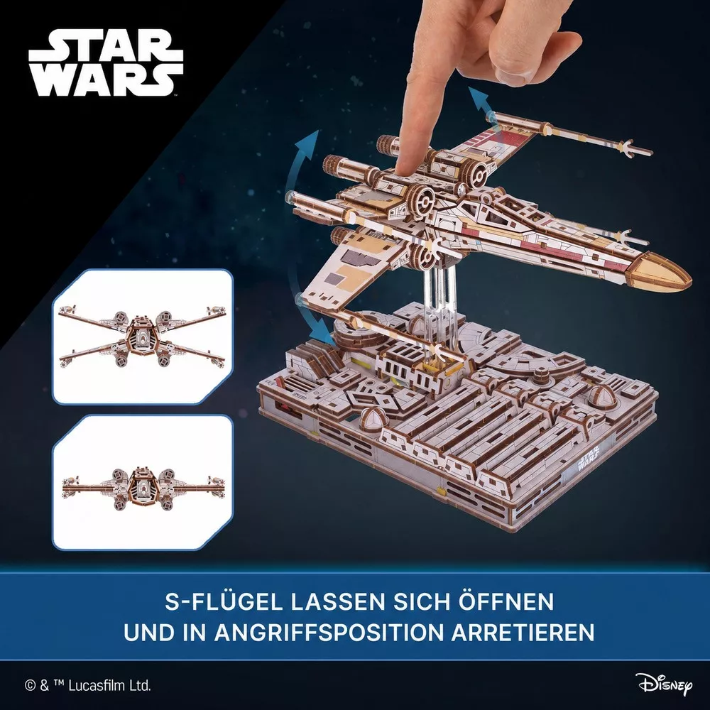 3D-Holzmodell Luke Skywalkers X-Wing Star Wars