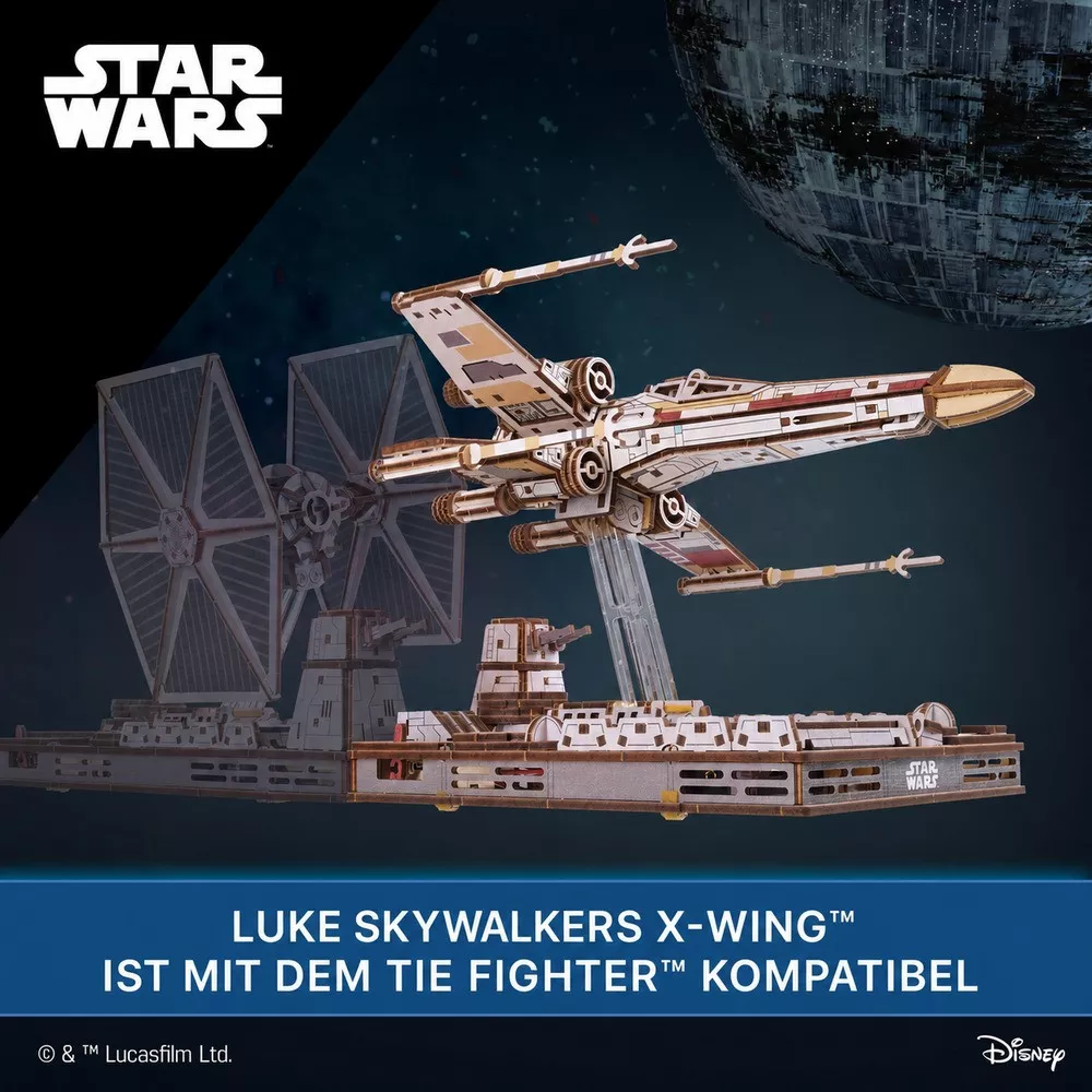 3D-Holzmodell Luke Skywalkers X-Wing Star Wars