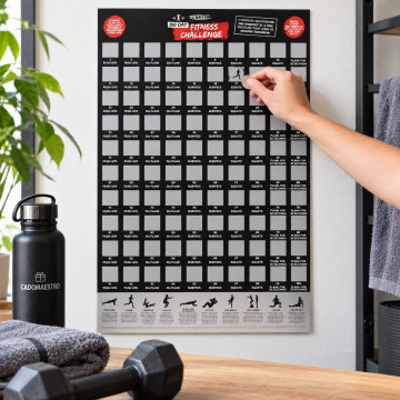 Kratzposter Fitness Challenge