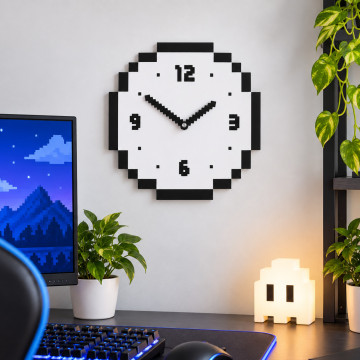 Pixel-Wanduhr