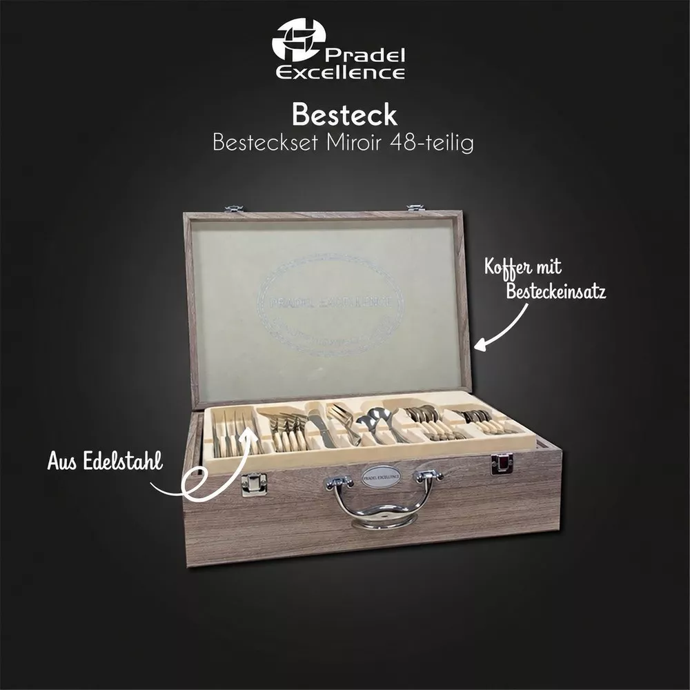 Pradel Excellence Miroir Besteckset 48-teilig