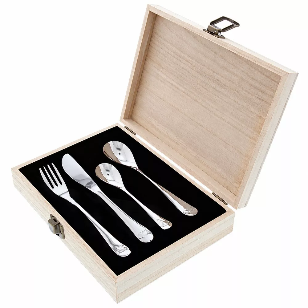 Kiddo Kinderbesteck-Set aus Edelstahl, 4-teilig