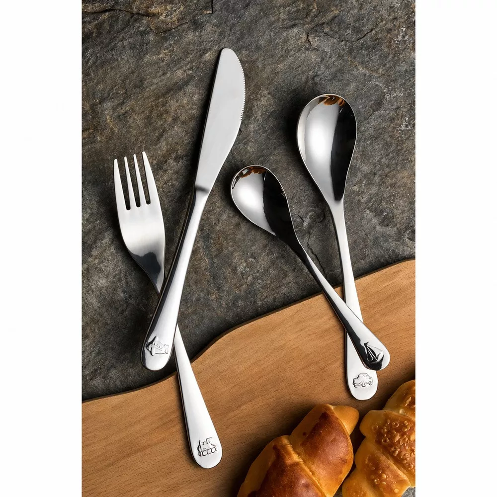 Kiddo Kinderbesteck-Set aus Edelstahl, 4-teilig