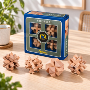 Set aus Holzpuzzles KongMing (x4)