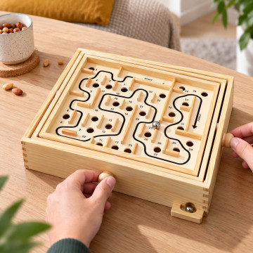 Großes Holzlabyrinth