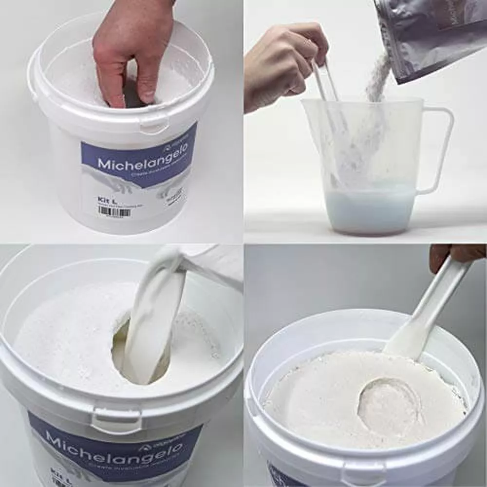 3D-Handabdruck-Set für zwei Hände aus Gips