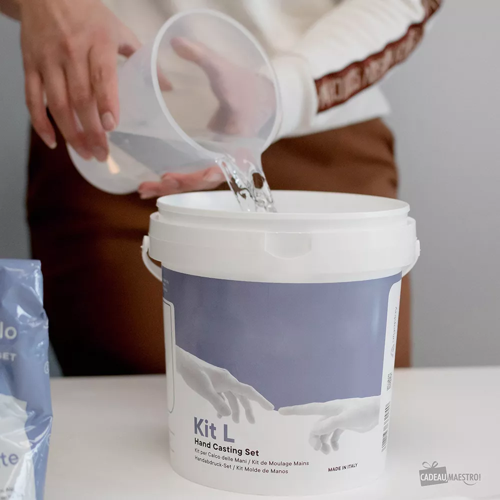 3D-Handabdruck-Set für zwei Hände aus Gips