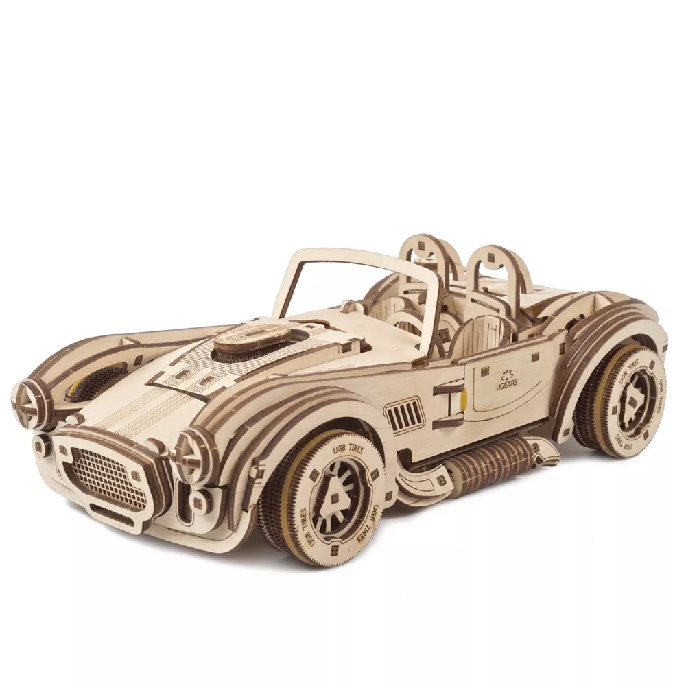 3D-Holzmodell Rennwagen Cobra Drift