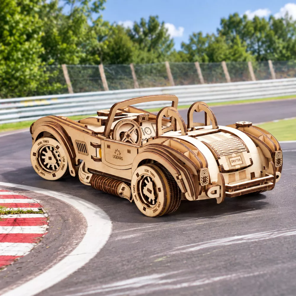 3D-Holzmodell Rennwagen Cobra Drift