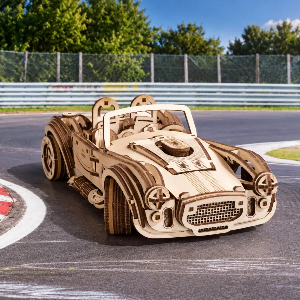 3D-Holzmodell Rennwagen Cobra Drift