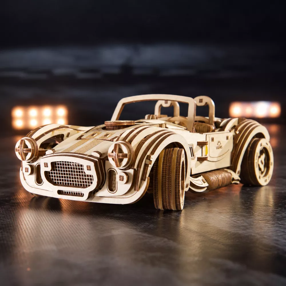 3D-Holzmodell Rennwagen Cobra Drift
