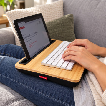 Tablet-Kissen iBed für Holztischplatte
