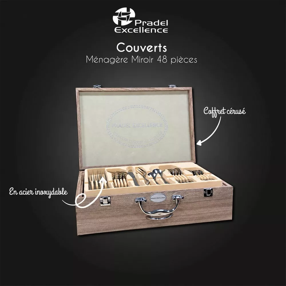 copy of Pradel Excellence Miroir Besteckset 48-teilig