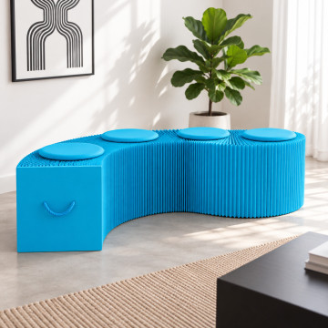 Klappbare Kraftbank 150 cm Blau